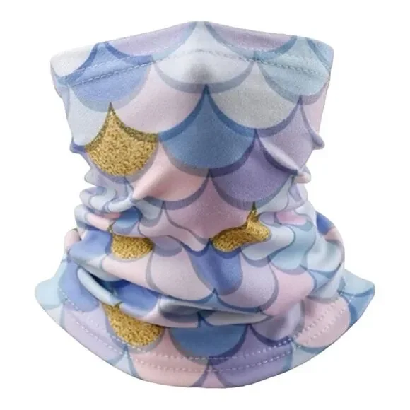 Brand New Unisex Genovega Womens Girls Mermaid Neck Gaiter Mask Buff Headband