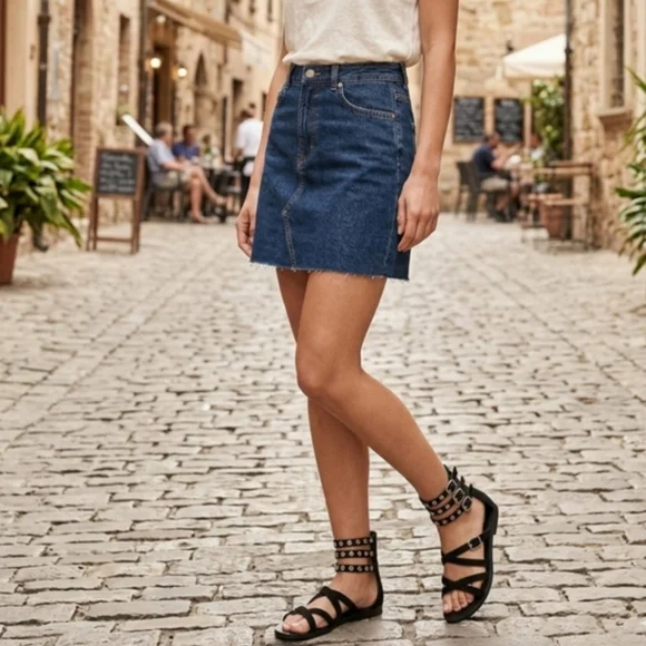 COPY Studded Suede Gladiator Sandals Quiet Luxury Boho Resort Minimalist Summer