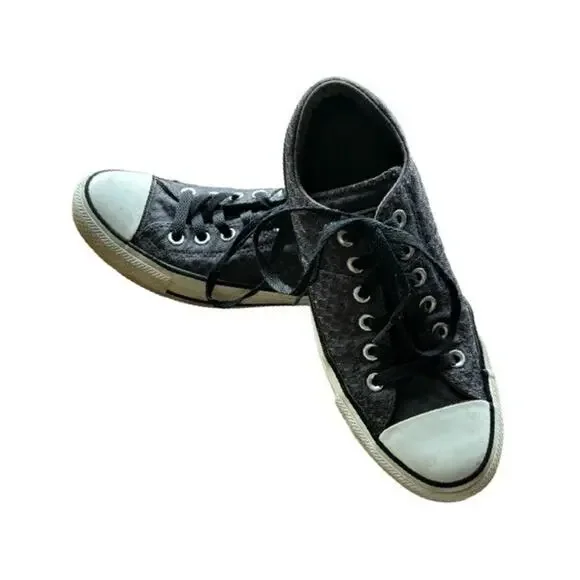 Converse All Star Chuck Taylor Madison Jacquard Sneakers 560295F Black Size 8