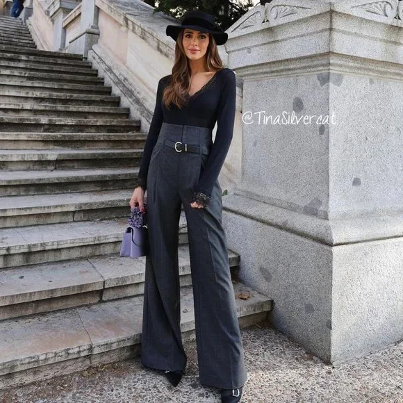 BLOGGER'S FAVE! Zara Full Length Corset Pants NWT