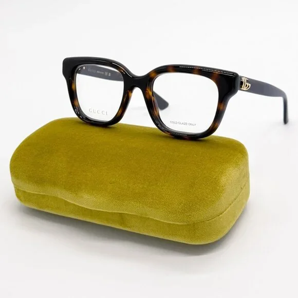 NEW GUCCI GG1831O 006 HAVANA BROWN WOMEN EYEGLASSES GUCCI