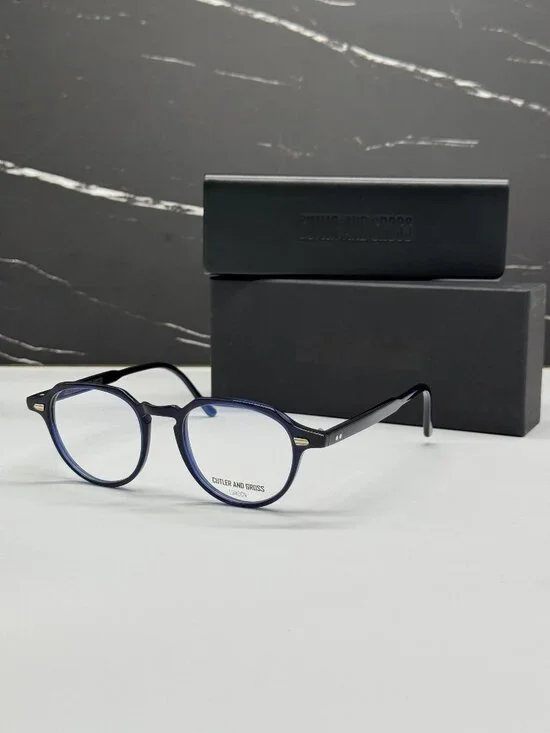 NEW CUTLER AND GROSS BLUE UNISEX EYEGLASSES CG1313V2 003 EYEWEAR