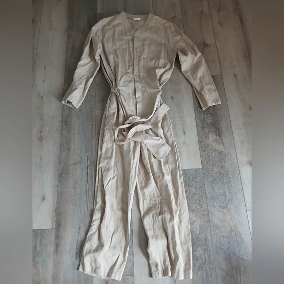 COS Women's jumpsuit in tan, Size S