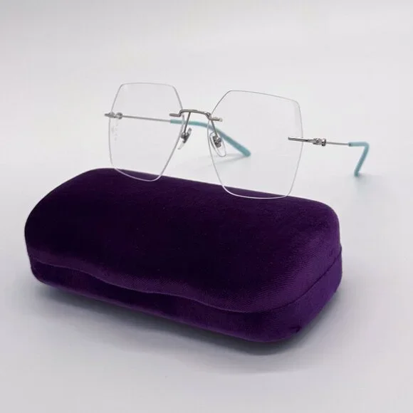 NEW GG0683O 002 GUCCI SQUARE SILVER WOMEN EYEGLASSES GUCCI