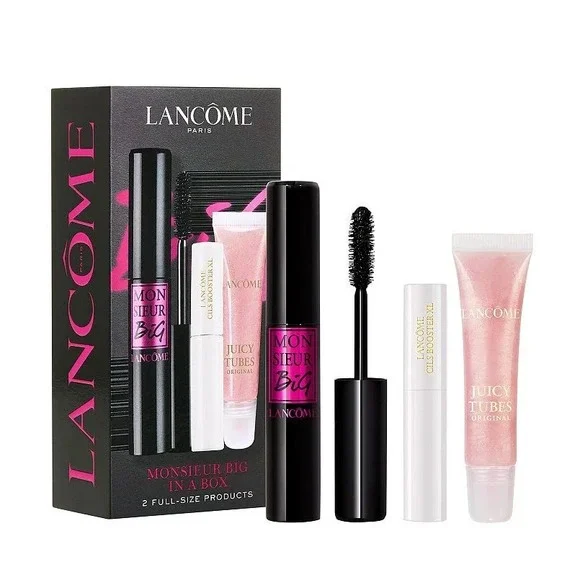 Lancome Monsieur Big In A Box Makeup Gift Set Mascara Lip Gloss Cils Booster XL