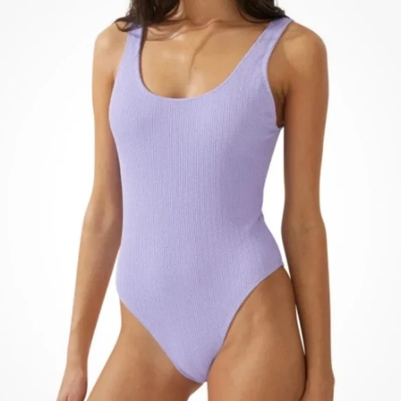 Cotton On Lavender Scoop Back Cheeky One‎ Piece Swimsuit NWT Large