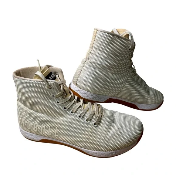 Nobull Outwork High Top Sneakers Training Lifting White Women's 9 Men's 7.5