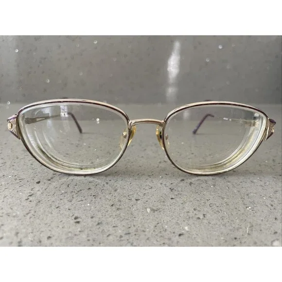 Laura Ashley Kathryn Amethyst Eyeglasses Frames ONLY Purple Full Rim 53-17-135