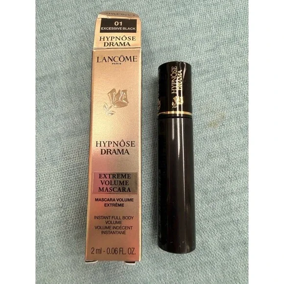 Lancome Hypnose Drama-01 Excessive Black-Mascara-Deluxe Mini 0.06 fl oz/2ml-NEW!