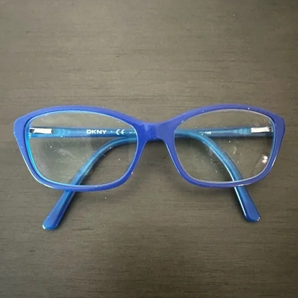 DKNY Glasses Blue Prescription Eyeglasses Plastic Full Rim