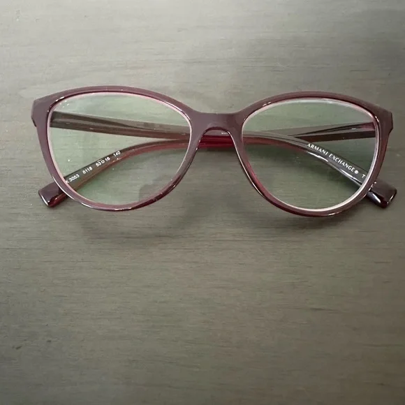 Armani Exchange Glasses Prescription Eyeglasses Maroon Classic AX3053 Full Rim