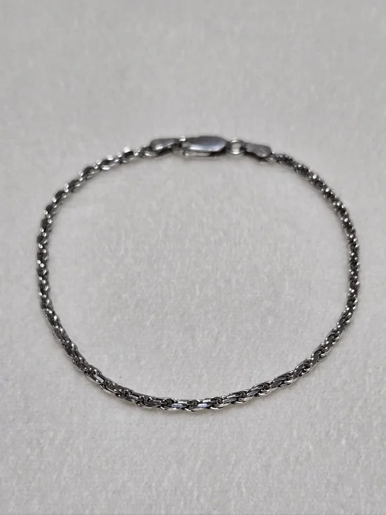 Sterling Silver Rope Bracelet
