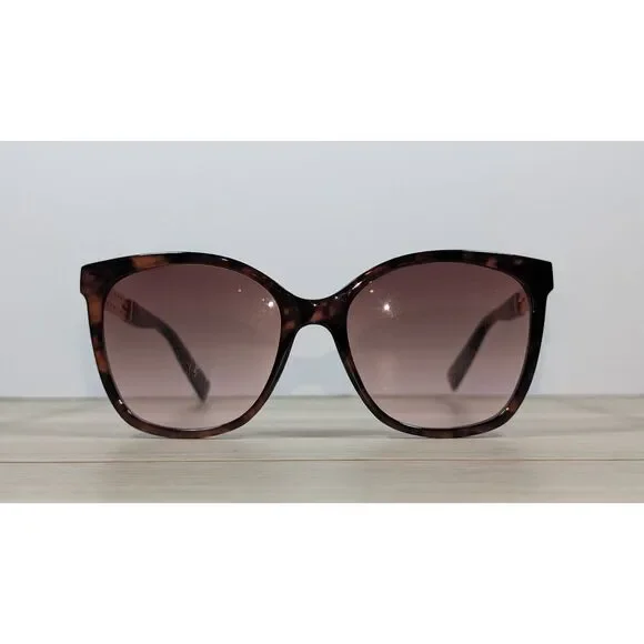 Jessica Simpson Women's Oversized Tortoise Sunglasses Brown Gradient Lenses