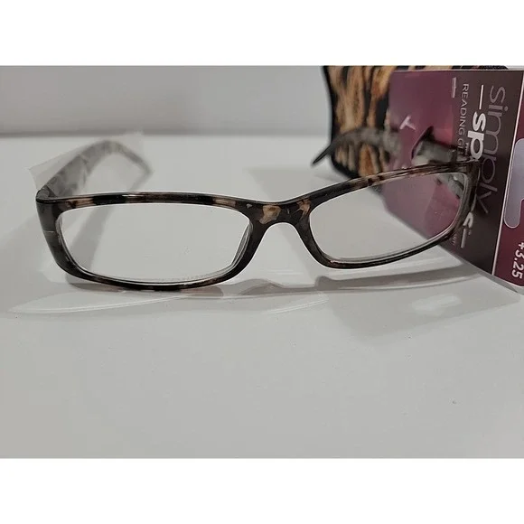 Simply Specs Foster Grant Women's Reading Glasses +2.75 Syriah Snake Print New