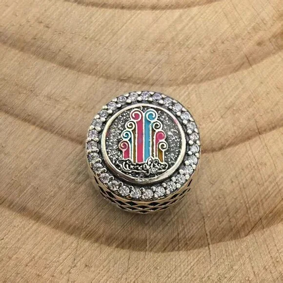 Pandora Exclusive Bead Charm Pendant, S925 Silver Jewelry
