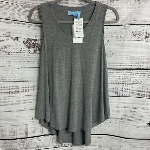 lycra Tank‎ top Womens Large Survival heather gray light relaxed Fit New