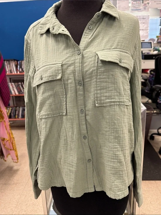 Vineyard Vines Sage Green Button-Down Shirt