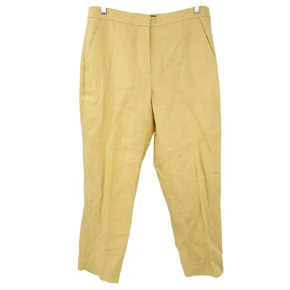 Banana Republic Womens Career Casual Beachy Hayden Linen Blend‎ Pants Size 12