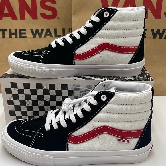 Vans Women’s Skate Sk8-Hi Athletic Black/Red VN0A5FCC458 Sneakers