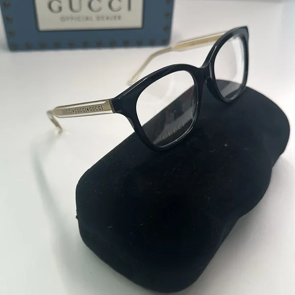 New - Gucci Seasonal Icon GG0566ON Eyeglasses 001 - Crystal