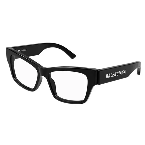 NWT BALENCIAGA SUNGLASSES WOMEN BLACK RECTANGULAR EYEWEAR BALENCIAGA NEW