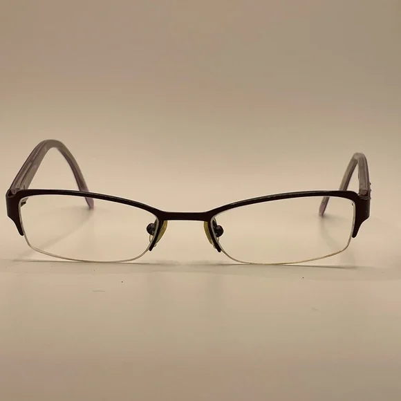 Kate Spade Patti 0FP1 135 Purple Semi-Rimless Glasses Frames • Made in Italy