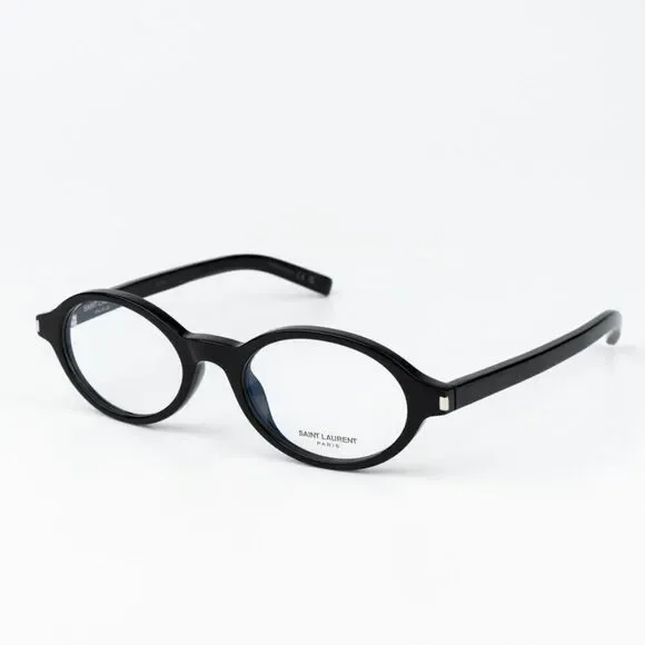 NEW Saint Laurent SL751 JEANNE OPT 001 Black Oval Women Eyeglasses