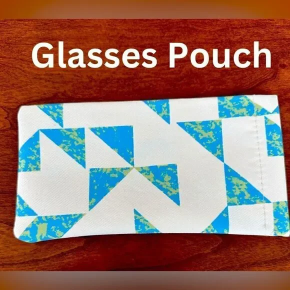New Soft Glasses Case Pouch. Snap Closure. Soft interior with attached cloth