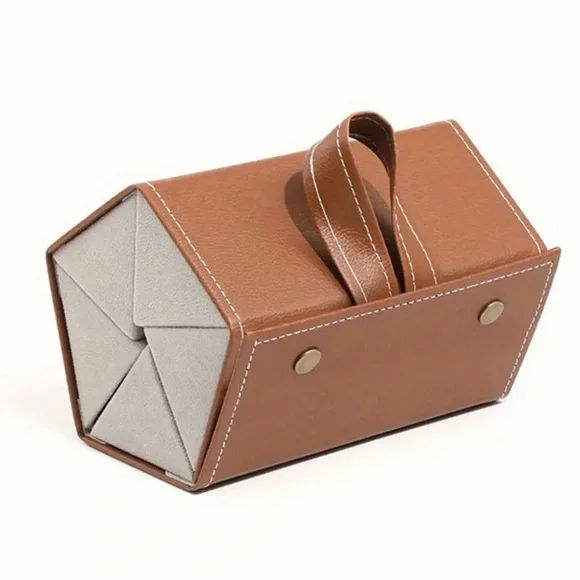 Brown FAUX Leather Glasses Case, NEW, Brown is available