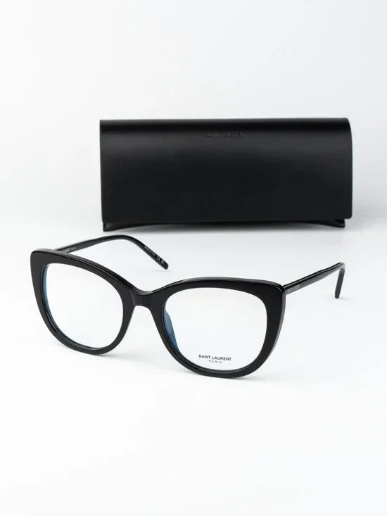Saint Laurent Women Eyeglasses Black Cat Eye SL778 001 NEW AUTHENTIC