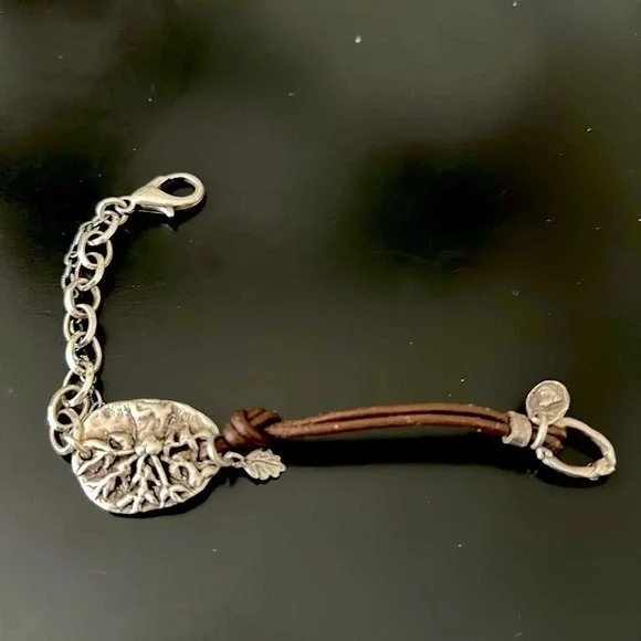 Tree of Life “Walk Boldly, Grow Wise” Bracelet, 7”, like new
