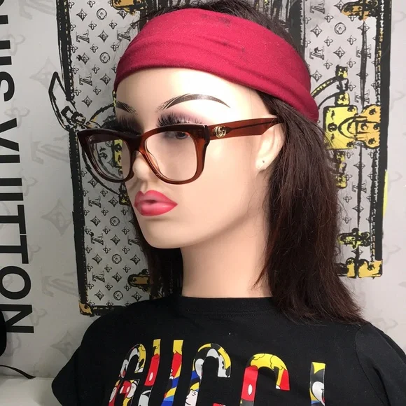 New Authentic Gucci Tortoise Shell Women's Glasses GG0992o 003