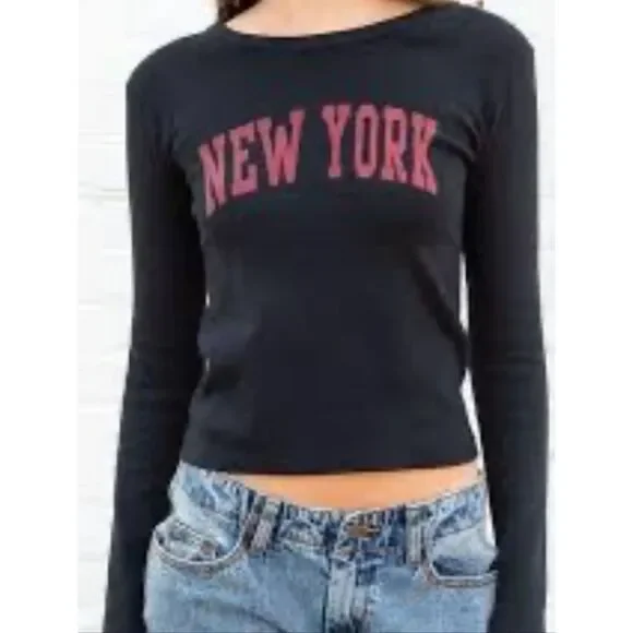 Brandy Melville Crew Neck LS Shirt