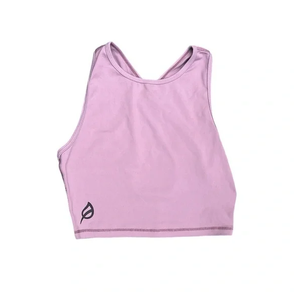 P'tula Lavender Purple Sports Bra Criss Cross Back Size Small