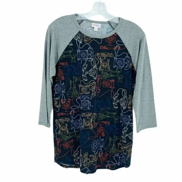 New Lularoe 3/4 Sleeve Raglan Shirt Blouse Top