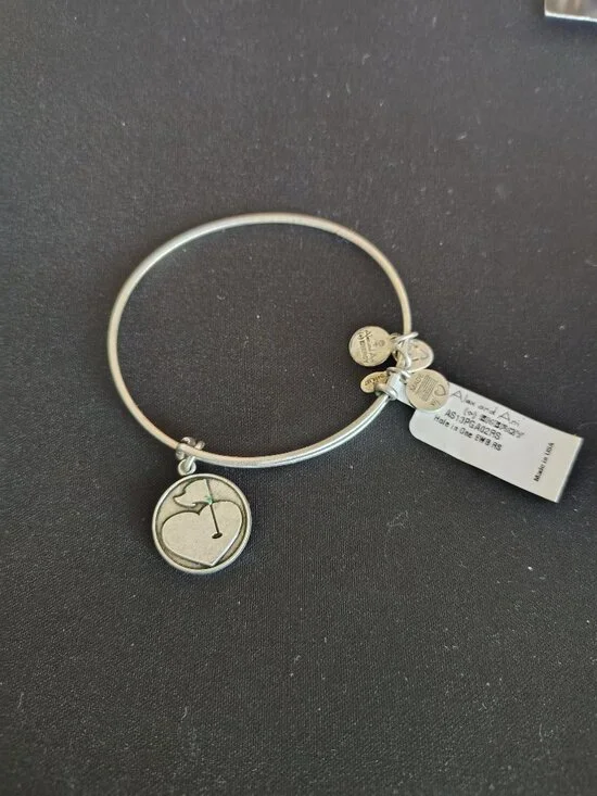 ⛳ Alex and Ani Heart & Golf Flag Bangle ⛳ #830