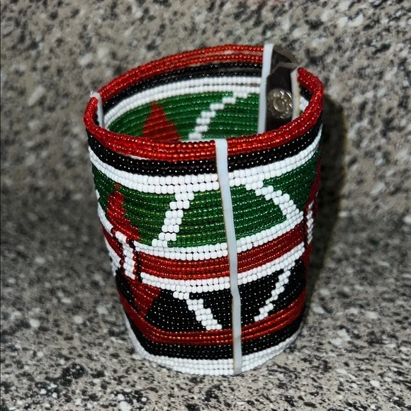 Handcrafted African Beaded Bracelet.