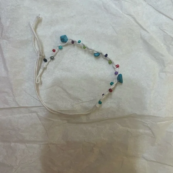 ***Never Worn***‎ ANKLET with pieces of Turquoise