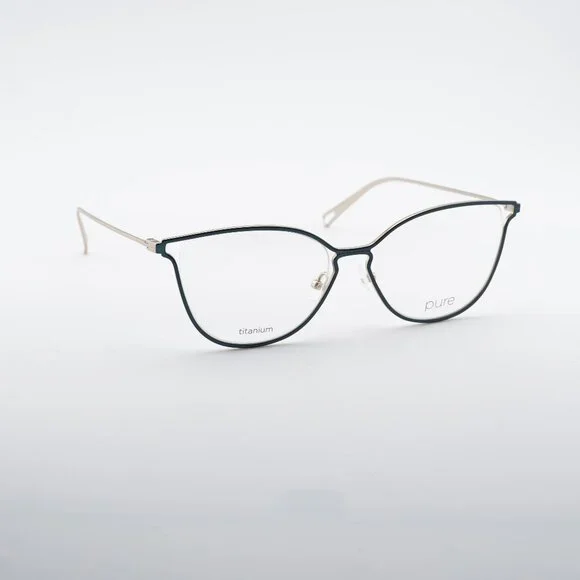 AIRLOCK 5000 320 Eyeglasses Teal/Gold 54mm Cat Eye Frame