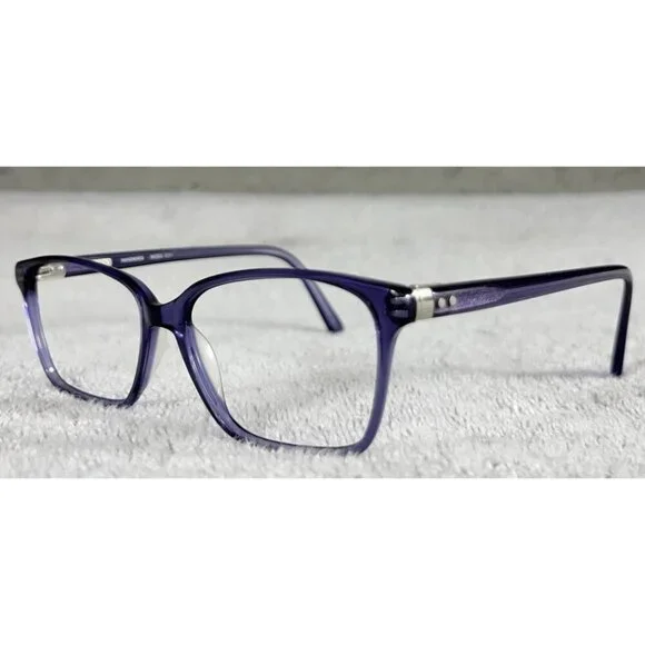 MODO 6524 Clear Purple Square Handmade Women’s Eyeglasses Frames Japan 53-15-142