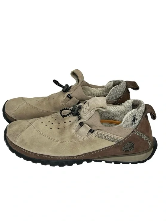 TIMBERLAND Smartwool Power Lounger Suede Lined Slip On Shoes Brown Women Sz 6.5