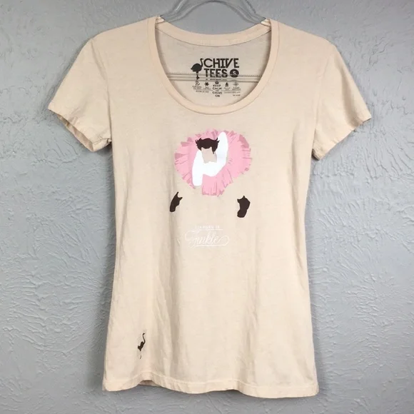 Chive Tees Pink Ace Ventura Tutu Shirt Size Small