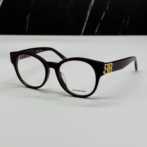 NEW BALENCIAGA BB0173O 003 VIOLET WOMEN EYEGLASSES BALENCIAGA