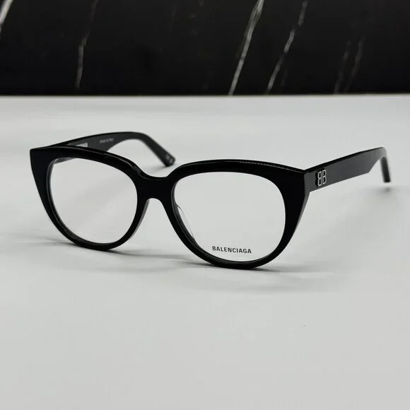 NEW BALENCIAGA BB0131O 001 CAT EYE BLACK WOMEN EYEGLASSES BALENCIAGA