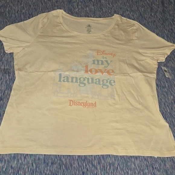 Disney Women's T-Shirt Yellow Size XL NWT