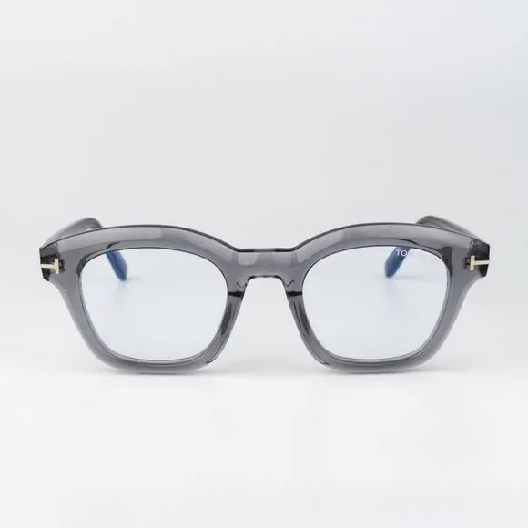Tom Ford Woman Eyeglasses Transparent Grey Blue Light Block FT5961-B 020