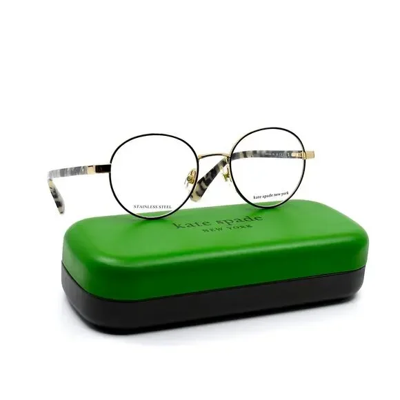 NEW KATE SPADE MARCIANN RHL GOLD/BROWN AUTHENTIC EYEGLASSES FRAME