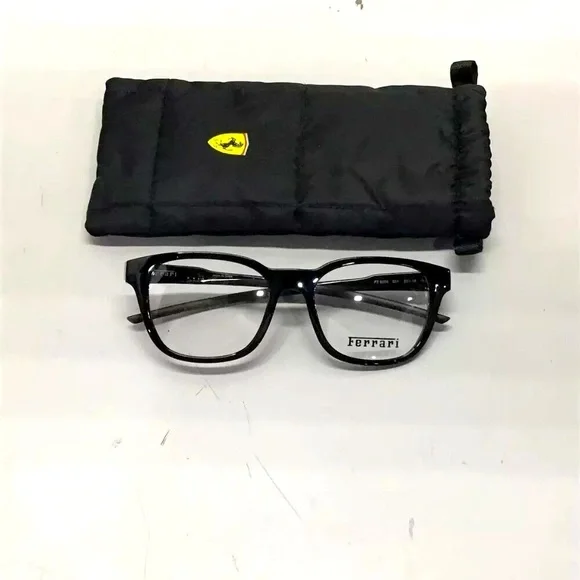 NEW Ferrari Scuderia FZ 8006 501 53-18-145 Black Eyeglass Frames With Demo Lens