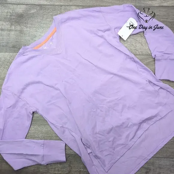 Xersion Long Sleeve V Neck Top Size XL