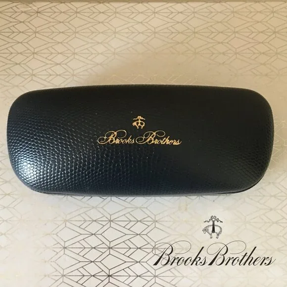 𝐁𝐑𝐎𝐎𝐊𝐒 𝐁𝐑𝐎𝐓𝐇𝐄𝐑𝐒 🐑 Navy Blue Hardshell Eyeglass Sunglass Case